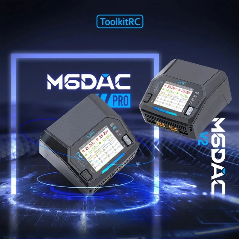 ToolkitRC M6DAC V2/Pro Dual Ch - Toolkitrc M6Dac Smart Charger recension och pris