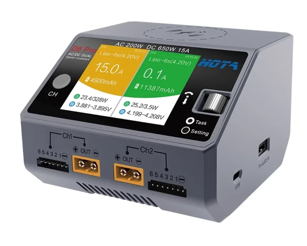 HOTA D6 Pro AC/DC Dual Channel - Hota D6 Pro Dual Lipo Charger recension och pris