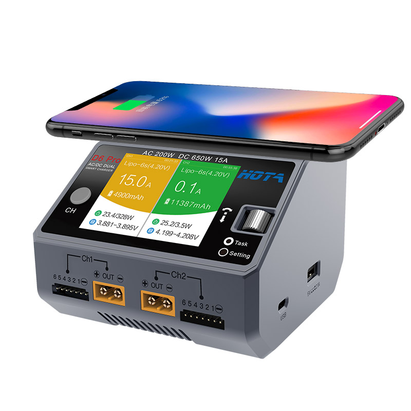 HOTA D6 Pro AC 200W / DC 650W  - Hota D6 Pro Dual Lipo Charger recension och pris