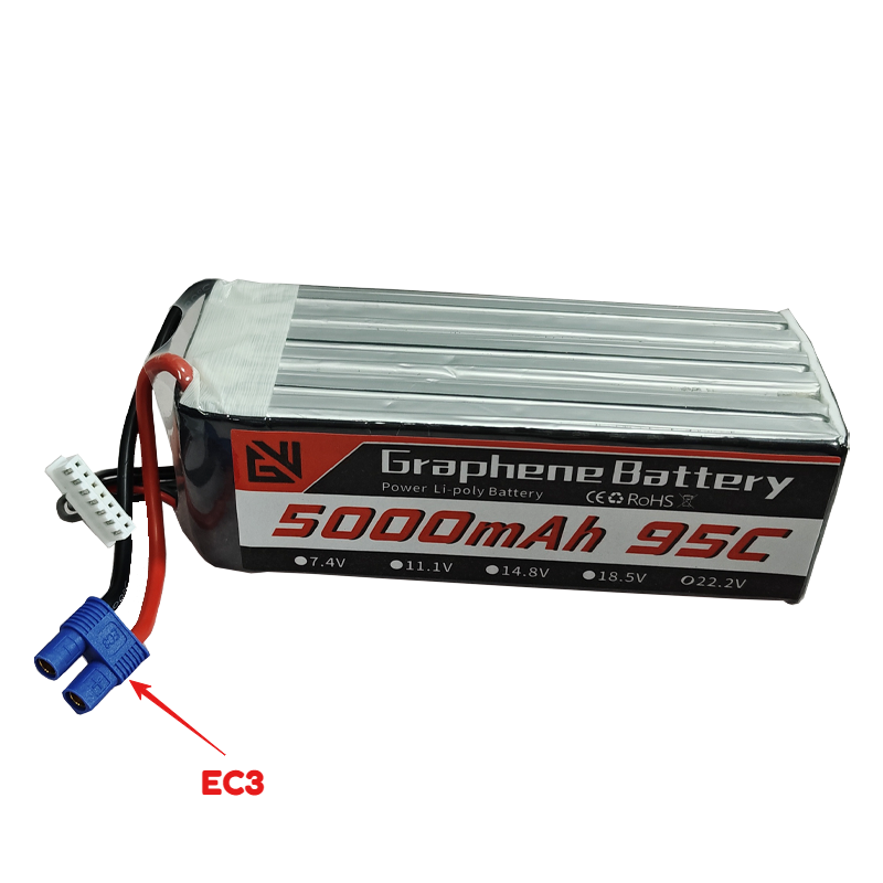 95C High-Capacity 6S 5000mAh L - 6S Lipo Battery 22.2V 5000Mah recension och pris