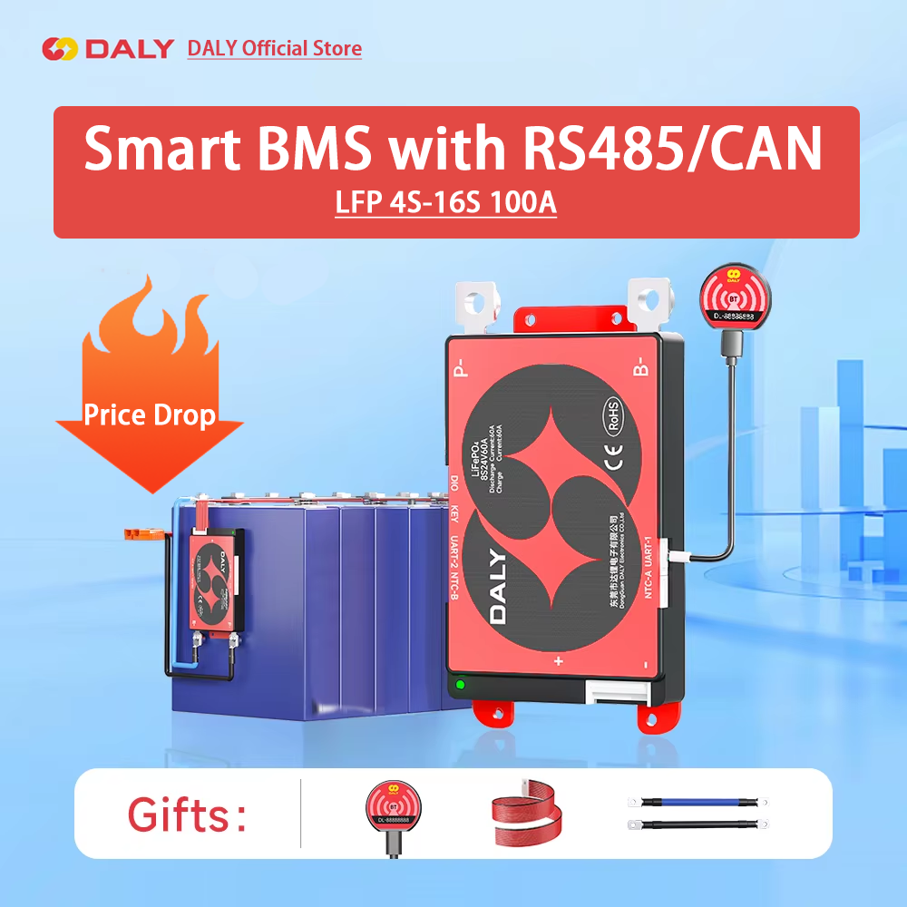 Daly Smart BMS 4S Lifepo4 12V  - Lifepo4 12V 100Ah Bms Bluetooth recension och pris