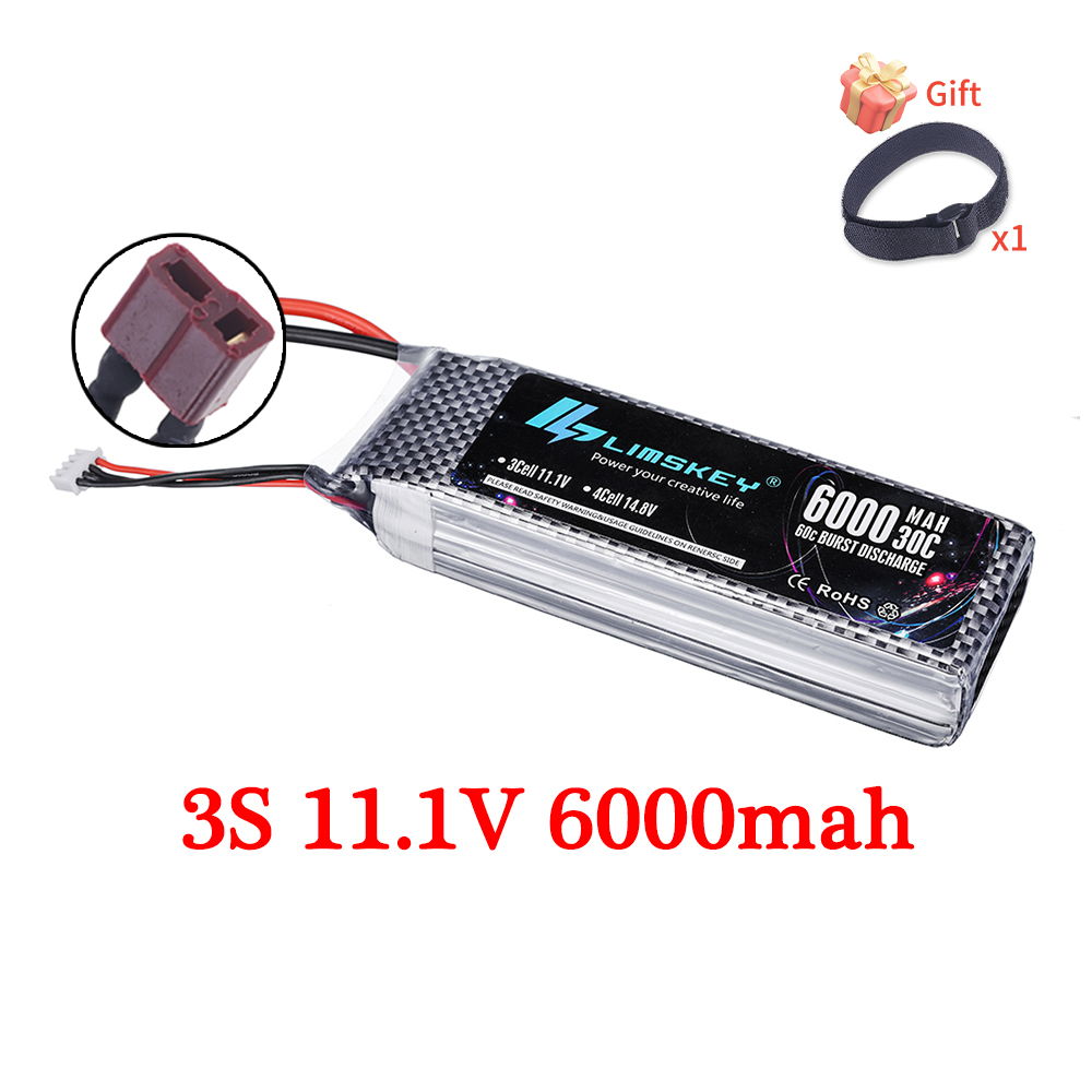 7.4V 11.1V 14.8V 22.2V 6000mAh - 4S Lipo Battery 14.8V 6000Mah recension och pris