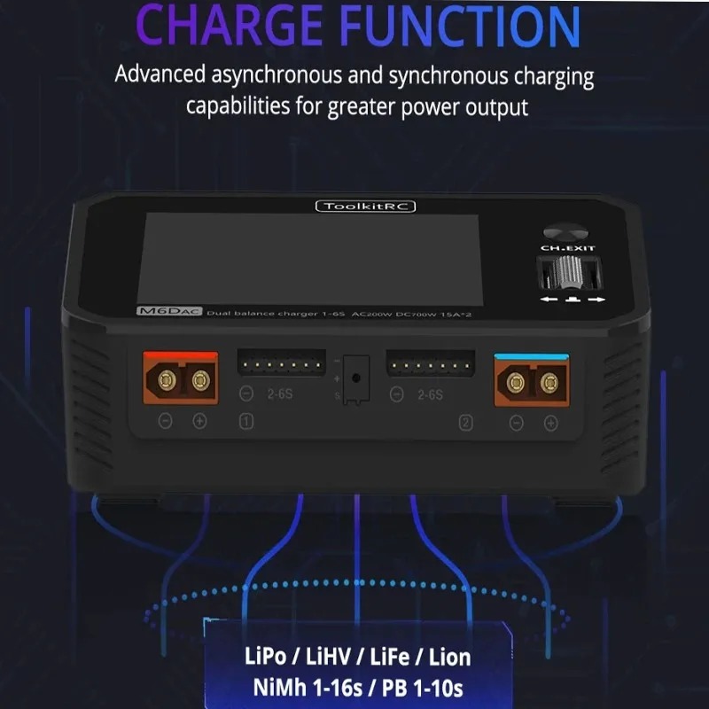 ToolkitRC M6DAC Dual Channel S - Toolkitrc M6Dac Smart Charger recension och pris