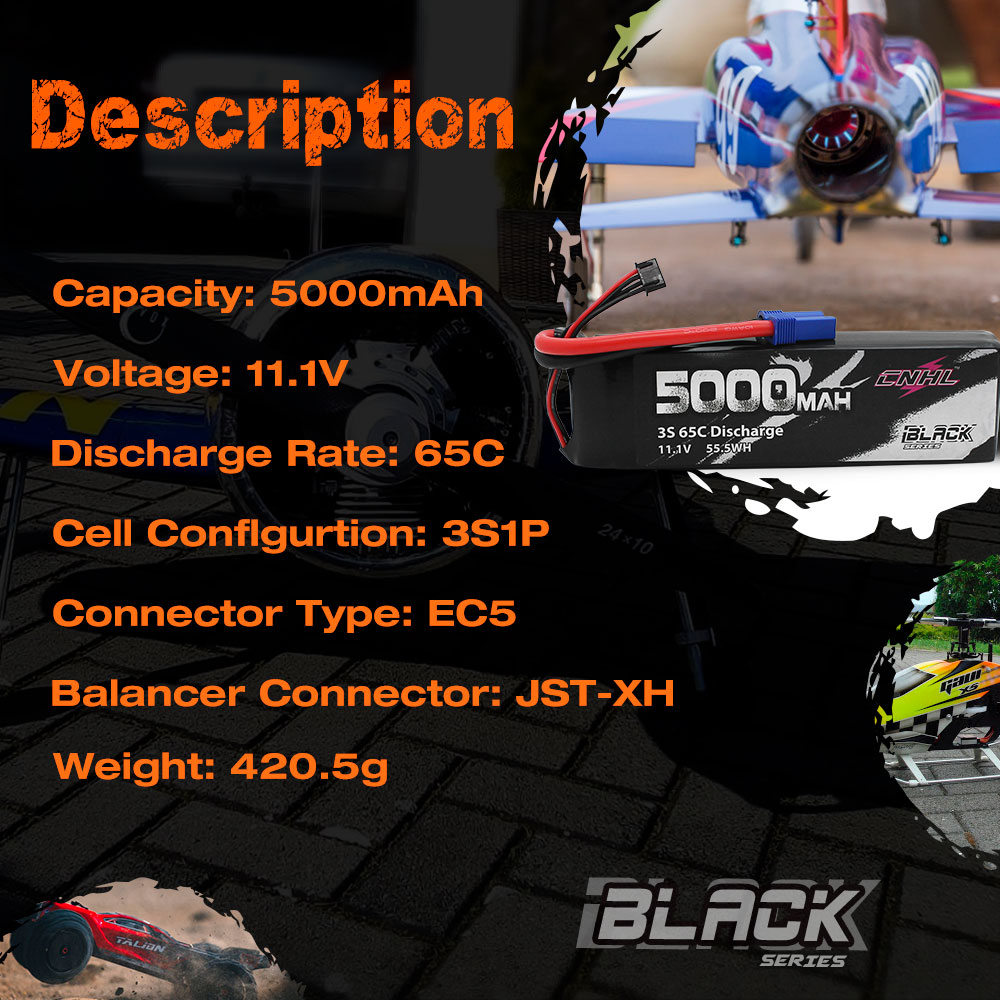 CNHL Lipo Battery 3S 4S 6S 11. - 6S Lipo Battery 22.2V 5000Mah recension och pris