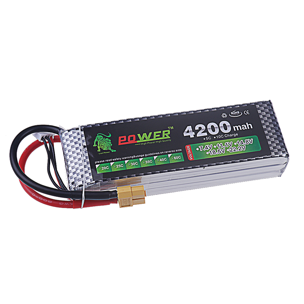 4200MAH 5200mAh 6000mAh 7200mA - 4S Lipo Battery 14.8V 6000Mah recension och pris